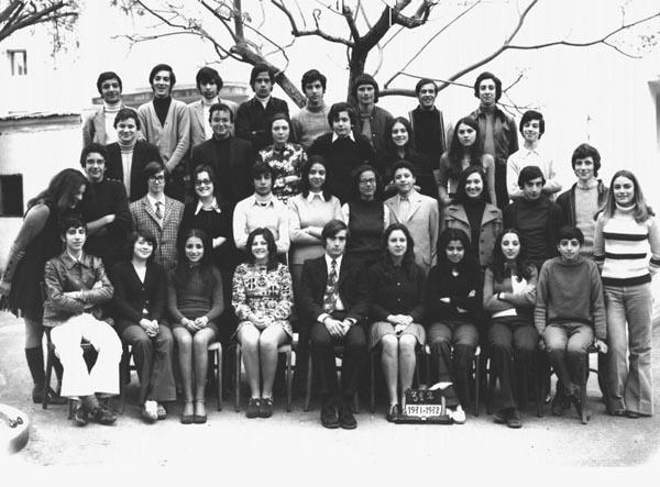 r_1971-1972_3eme 2.jpg - Ecole Berchet - TANGER / MAROC - Année scolaire: 1971-1972- 3e 2 Photo communiquée par Daniel Benzaquen 